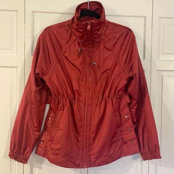 Athleta Escape red windbreaker full zip jacket size xxs - Picture 4 of 12